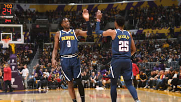 Jerami Grant + Malik Beasley (Photo by Andrew D. Bernstein/NBAE via Getty Images)