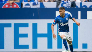 GELSENKIRCHEN, GERMANY - May 12: Amine Harit of Schalke controls the ball during the Bundesliga match between FC Schalke 04 and Eintracht Frankfurt at Veltins Arena on May 12, 2018 in Gelsenkirchen, Germany. (Photo by TF-Images/Getty Images)