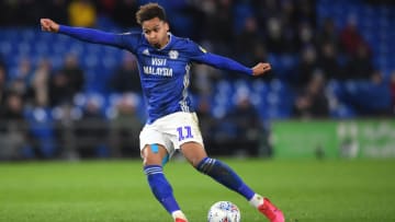 CARDIFF, WALES - FEBRUARY 25: Cardiff player Josh Murphy in action during the Sky Bet Championship match between Cardiff City and Nottingham Forest at Cardiff City Stadium on February 25, 2020 in Cardiff, Wales. (Photo by Stu Forster/Getty Images)