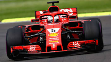 MEXICO CITY, MEXICO - OCTOBER 28: Sebastian Vettel of Germany driving the (5) Scuderia Ferrari SF71H on track during the Formula One Grand Prix of Mexico at Autodromo Hermanos Rodriguez on October 28, 2018 in Mexico City, Mexico. (Photo by Mark Thompson/Getty Images)