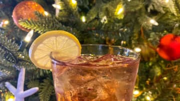 Gaylord Palms holiday cocktails 2022, Mistletoe Margarita, photo by Cristine Struble