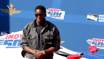 INDIANAPOLIS, IN - MAY 27: Indiana Pacer Victor Oladipo walks the red carpet during the Indianapolis 500 on May 27, 2018, at the Indianapolis Motor Speedway in Indianapolis, Indiana. (Photo by Jeffrey Brown/Icon Sportswire via Getty Images)