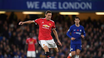 LONDON, ENGLAND - NOVEMBER 05: Nemanja Matic of Manchester United in action during the Premier League match between Chelsea and Manchester United at Stamford Bridge on November 5, 2017 in London, England. (Photo by Shaun Botterill/Getty Images)