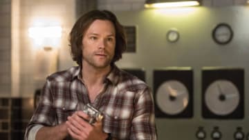 Supernatural -- "Let the Good Times Roll" -- Image Number: SN1323b_0045b.jpg -- Pictured: Jared Padalecki as Sam -- Photo: Dean Buscher/The CW -- ÃÂ© 2018 The CW Network, LLC All Rights Reserved