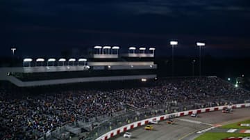 RICHMOND, VA - APRIL 21: Cars race during the Monster Energy NASCAR Cup Series Toyota Owners 400 at Richmond Raceway on April 21, 2018 in Richmond, Virginia. (Photo by Sarah Crabill/Getty Images)