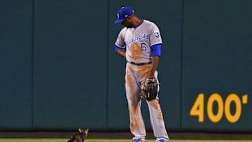 ST. LOUIS, MO - AUGUST 9: Lorenzo Cain (Photo by Dilip Vishwanat/Getty Images)