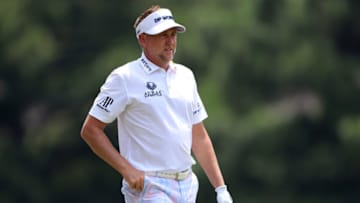 MEMPHIS, TENNESSEE - AUGUST 07: Ian Poulter plays a shot on the third hole during the third round of the World Golf Championship-FedEx St Jude Invitational at TPC Southwind on August 07, 2021 in Memphis, Tennessee. (Photo by Sam Greenwood/Getty Images)