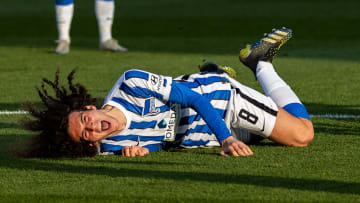 Mattéo Guendouzi s'est blessé avec le Hertha Berlin. 
