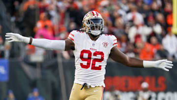Charles Omenihu #92 of the San Francisco 49ers (Photo by Dylan Buell/Getty Images)