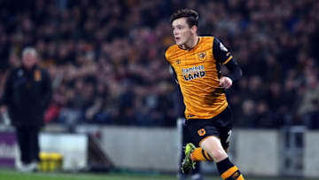 HULL, ENGLAND - OCTOBER 27: Andy Robertson of Hull City in action during the Capital One Cup Fourth Round match between Hull City and Leicester City at KC Stadium on October 27, 2015 in Hull, England. (Photo by Nigel Roddis/Getty Images)