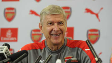 ST ALBANS, ENGLAND - SEPTEMBER 23: Arsenal manager Arsene Wenger attends a press conference at London Colney on September 23, 2016 in St Albans, England. (Photo by Stuart MacFarlane/Arsenal FC via Getty Images)