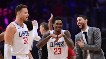 LOS ANGELES, CA - JANUARY 15: (R-L) Austin Rivers