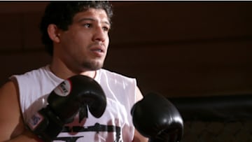 HOLLYWOOD - MARCH 17: Strikeforce World Lightweight Champion Gilbert "El Nino" Melendez attends the CBS' Strikeforce MMA Fighters Open Media Workout on March 17, 2010 in Hollywood, California. (Photo by Valerie Macon/Getty Images)
