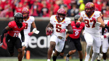 Cincinnati Bearcats take on Iowa State Cyclones at Nippert Stadium in 2023.