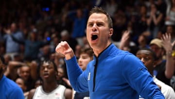 Duke basketball head coach Jon Scheyer (Rob Kinnan-USA TODAY Sports)