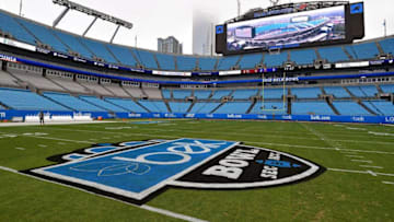 CHARLOTTE, NORTH CAROLINA - DECEMBER 29: General view of Bank of America Stadium during the Belk Bowl between the South Carolina Gamecocks and the Virginia Cavaliers on December 29, 2018 in Charlotte, North Carolina. (Photo by Grant Halverson/Getty Images)