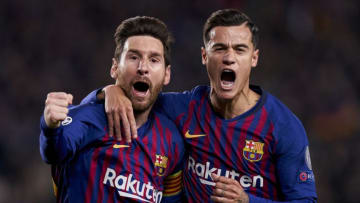Lionel Messi and Philippe Coutinho, Barcelona (Photo by Quality Sport Images/Getty Images)