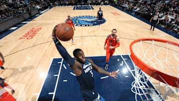 MINNEAPOLIS, MN - APRIL 7: Jared Terrell #3 of the Minnesota Timberwolves. Copyright 2019 NBAE (Photo by David Sherman/NBAE via Getty Images)
