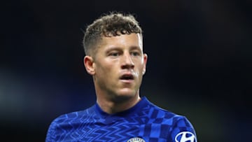 LONDON, ENGLAND - DECEMBER 16: Ross Barkley of Chelsea FC looks on during the Premier League match between Chelsea and Everton at Stamford Bridge on December 16, 2021 in London, England. (Photo by Chloe Knott - Danehouse/Getty Images)