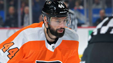 Nate Thompson, Philadelphia Flyers (Photo by Drew Hallowell/Getty Images)
