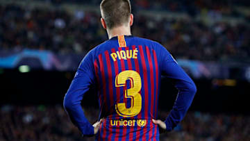 Gerard Pique during the match between FC Barcelona and Liverpool FC, corresponding to the semifinal of the UEFA Champions League, played at the Camp Nou Stadium, on 01st May 2019, in Barcelona, Spain. (Photo by Joan Valls/Urbanandsport /NurPhoto via Getty Images)