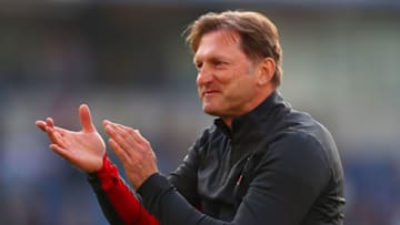 BRIGHTON, ENGLAND - MARCH 30: Ralph Hasenhuettl, Manager of Southampton celebrates victory after the Premier League match between Brighton & Hove Albion and Southampton FC at American Express Community Stadium on March 30, 2019 in Brighton, United Kingdom. (Photo by Dan Istitene/Getty Images)