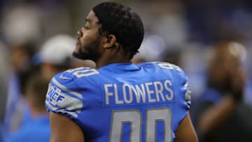 Trey Flowers #90 of the Detroit Lions (Photo by Leon Halip/Getty Images)
