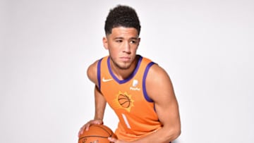OKC Thunder Team Previews:: Devin Booker #1 of the Phoenix Suns (Photo by Barry Gossage NBAE via Getty Images)