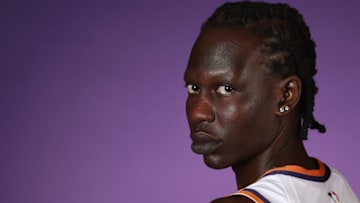 PHOENIX, ARIZONA - OCTOBER 02: Bol Bol #11 of the Phoenix Suns poses for a portrait during NBA media day on October 02, 2023 in Phoenix, Arizona. (Photo by Christian Petersen/Getty Images)