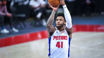 Saddiq Bey #41 of the Detroit Pistons. (Photo by Nic Antaya/Getty Images)