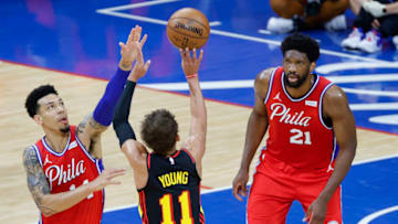 Danny Green, Joel Embiid, Sixers (Photo by Tim Nwachukwu/Getty Images)