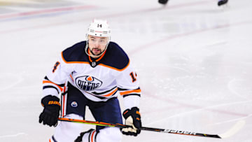 Devin Shore #14, Edmonton Oilers (Photo by Derek Leung/Getty Images)