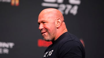 May 6, 2022; Phoenix, Arizona, USA; UFC president Dana White during weigh ins for UFC 274 at the Arizona Federal Theatre. Mandatory Credit: Mark J. Rebilas-USA TODAY Sports
