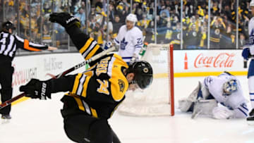 BOSTON, MA - APRIL 14: Jake DeBrusk