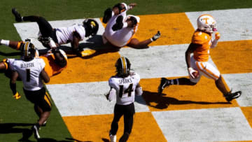 during a SEC conference football game between the Tennessee Volunteers and the Missouri Tigers held at Neyland Stadium in Knoxville, Tenn., on Saturday, October 3, 2020.Kns Ut Football Missouri Bp