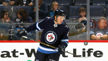 WINNIPEG, MB - OCTOBER 17: Brendan Lemieux