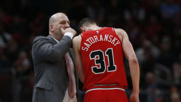 Tomas Satoransky, Jim Boylen, Chicago Bulls (Photo by Nuccio DiNuzzo/Getty Images)