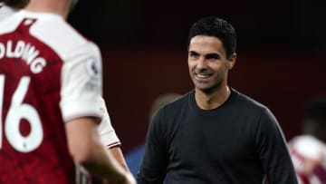 LONDON, ENGLAND - SEPTEMBER 19: Mikel Arteta, Manager of Arsenal reacts following the Premier League match between Arsenal and West Ham United at Emirates Stadium on September 19, 2020 in London, England. (Photo by Will Oliver - Pool/Getty Images)