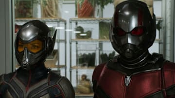 Marvel Studios ANT-MAN AND THE WASP..L to R: Wasp/Hope van Dyne (Evangeline Lilly) and Ant-Man/Scott Lang (Paul Rudd)..Photo: Film Frame..©Marvel Studios 2018