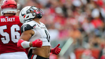 Cincinnati Bearcats linebacker Ivan Pace Jr. reacts after a play against the Miami Redhawks at Paycor Stadium. USA Today.