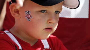 MADISON, WI - SEPTEMBER 15: A young fan of the Wisconsin Badgers looks on before the game against the BYU Cougars at Camp Randall Stadium on September 15, 2018 in Madison, Wisconsin. (Photo by Joe Robbins/Getty Images)