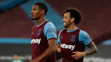 Sebastien Haller's move to West Ham has not worked out as hoped. (Photo by ALASTAIR GRANT/POOL/AFP via Getty Images)
