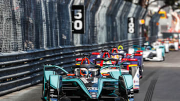 MONTE-CARLO, MONACO - MAY 11: In this handout provided by Jaguar Panasonic Racing, Mitch Evans (NZL), Panasonic Jaguar Racing, Jaguar I-Type 3 during the Monaco ePrix, Race 9 of the 2018/19 ABB FIA Formula E Championship at Circuit de Monaco on May 11, 2019 in Monte-Carlo, Monaco. (Photo by Panasonic Jaguar Racing via Getty Images)