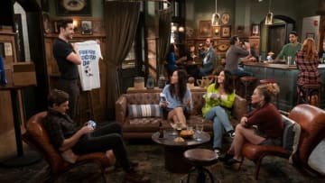 PHOTO EMBARGOED FOR USE UNTIL 9:30 PM PT ON MONDAY 03/07/22 (12:30 AM ET ON TUESDAY 03/08/22). How I Met Your Father -- “Jay Street” - Episode 109 -- A parental wrench is thrown into Sophie's plan for the day. Jesse deals with the aftermath of a truth bomb. Charlie tries to get the gang excited about soccer. Jesse (Chris Lowell), Charlie (Tom Ainsley), Ellen (Tien Tran), Valentina (Francia Raisa), Sophie (Hilary Duff) and Sid (Suraj Sharma), shown. (Photo by: Patrick Wymore/Hulu)