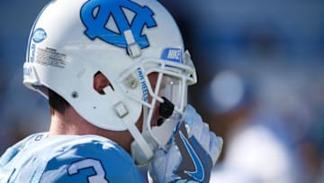 Nov 5, 2016; Chapel Hill, NC, USA; North Carolina Tar Heels wide receiver Ryan Switzer (3) looks on before the game against the Georgia Tech Yellow Jackets at Kenan Memorial Stadium. The North Carolina Tar Heels defeated the Georgia Tech Yellow Jackets 48-20. Mandatory Credit: James Guillory-USA TODAY Sports