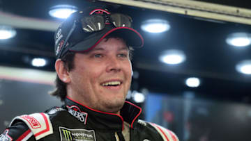 CHARLOTTE, NORTH CAROLINA - MAY 25: Erik Jones, driver of the #20 Reser's Main St Bistro Toyota, stands in the garage area during practice for the Monster Energy NASCAR Cup Series Coca-Cola 600 at Charlotte Motor Speedway on May 25, 2019 in Charlotte, North Carolina. (Photo by Jared C. Tilton/Getty Images)