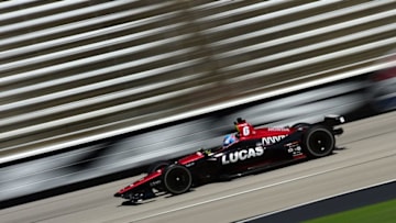 FORT WORTH, TX - JUNE 08: Robert Wickens, driver of the #6 Lucas Oil SPM Honda, practices for the Verizon IndyCar Series DXC Technology 600 at Texas Motor Speedway on June 8, 2018 in Fort Worth, Texas. (Photo by Jared C. Tilton/Getty Images)