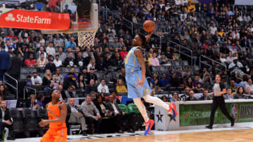LOS ANGELES, CA - FEBRUARY 16: Donovan Mitchell