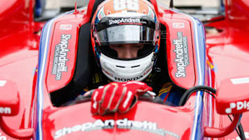 FORT WORTH, TX - JUNE 09: Alexander Rossi, driver of the #98 Andretti Autosport/Curb Honda, prepares to practice for the Verizon IndyCar Series Rainguard Water Sealers 600 at Texas Motor Speedway on June 9, 2017 in Fort Worth, Texas. (Photo by Sean Gardner/Getty Images)