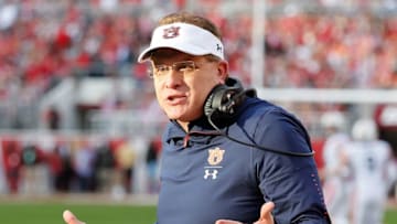 TUSCALOOSA, AL - NOVEMBER 24: Head coach Gus Malzahn of the Auburn Tigers reacts against the Alabama Crimson Tide at Bryant-Denny Stadium on November 24, 2018 in Tuscaloosa, Alabama. (Photo by Kevin C. Cox/Getty Images)